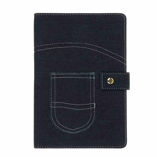 Джинс Записная книжка А5, 21х14,5см, 96л, тв. обложка, джинса, декор 