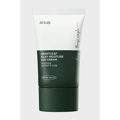 Солнцезащитный крем с экстрактом хауттюйнии ANUA Heartleaf Silky Moisture Sun Cream SPF50 PA 2850₽