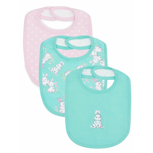 Детский трикотажный набор для девочек нагрудник 3 шт 376₽