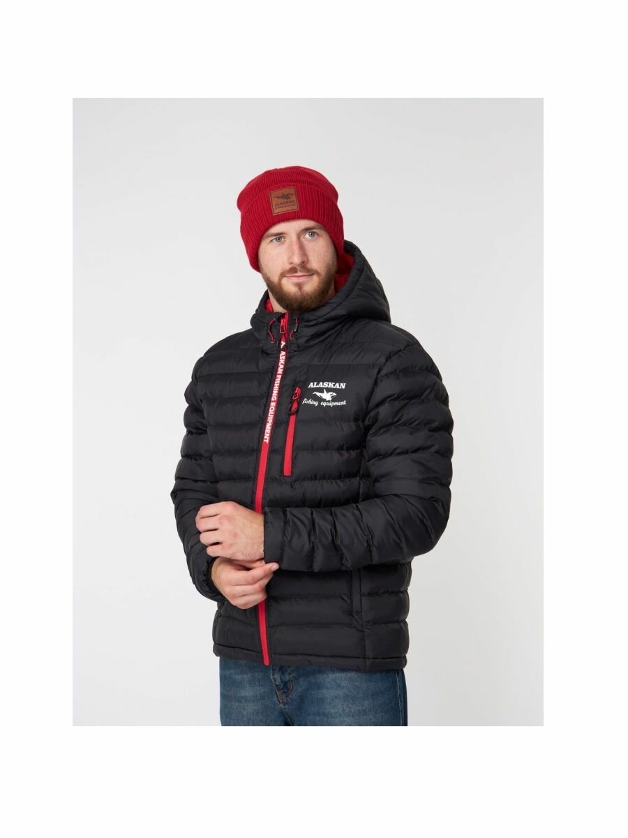 Куртка Alaskan Juneau Black утепленная стеганая черный-красный р. XL (52-54)