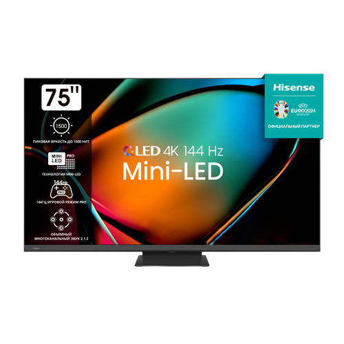 Телевизор Mini LED 75 Hisense 75U8KQ 14574200₽