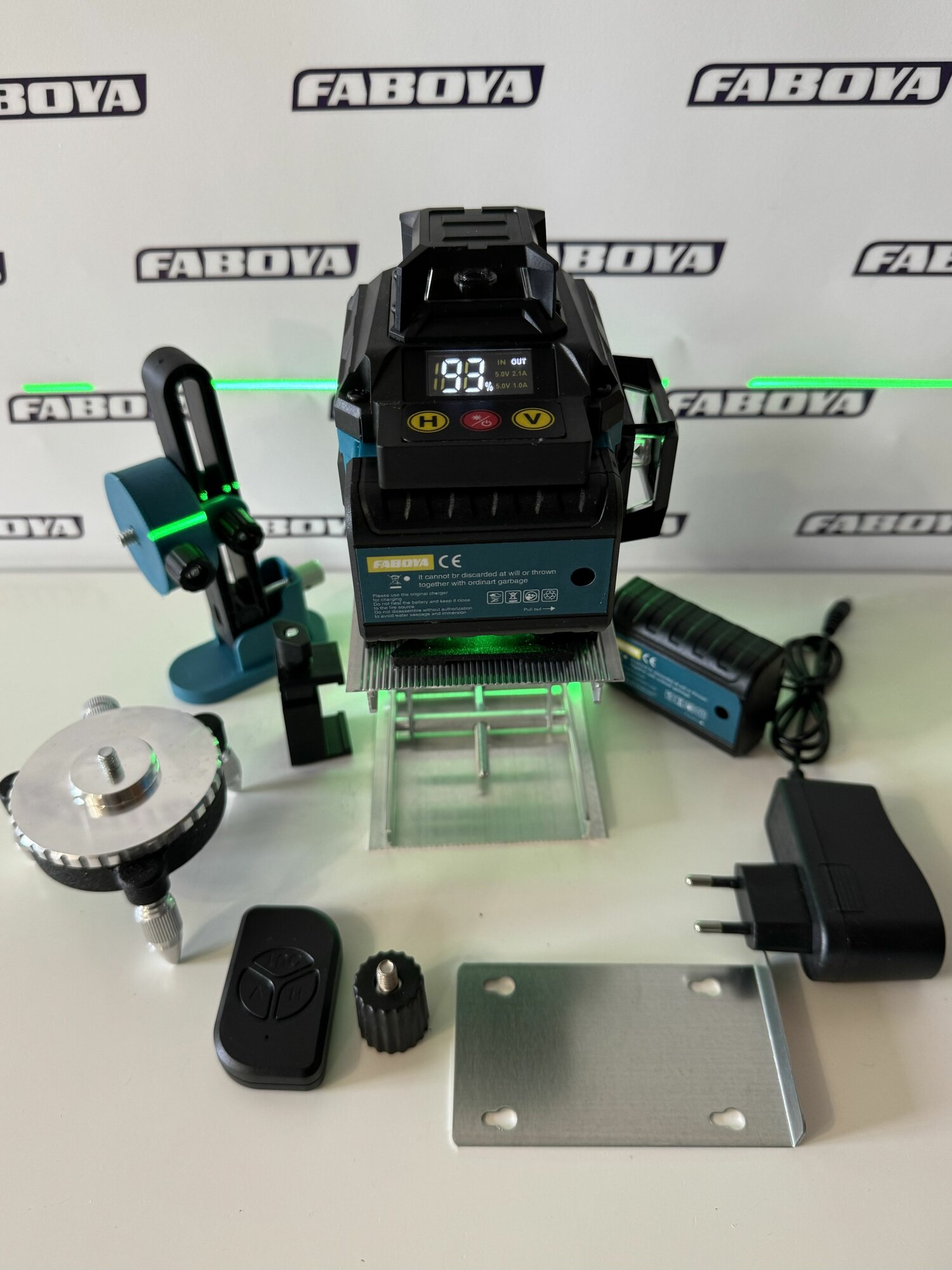 фото Лазерный уровень 4d 16 линий FABOYA