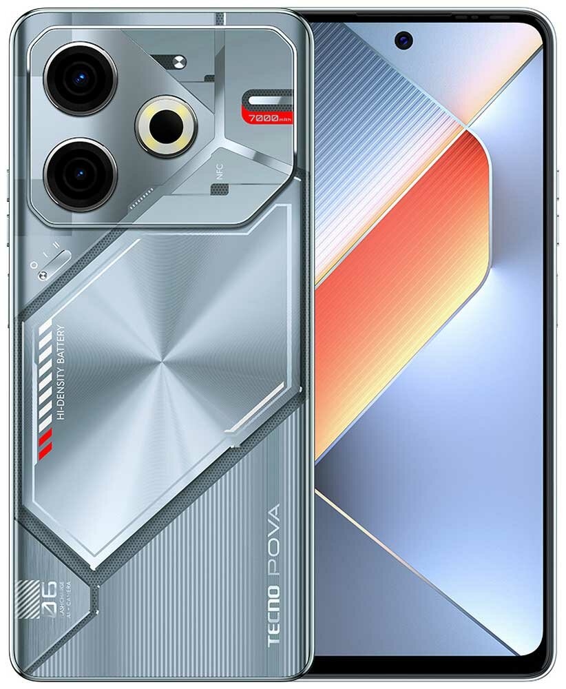 Смартфон Tecno POVA 6 Neo (128+8) Starry Silver