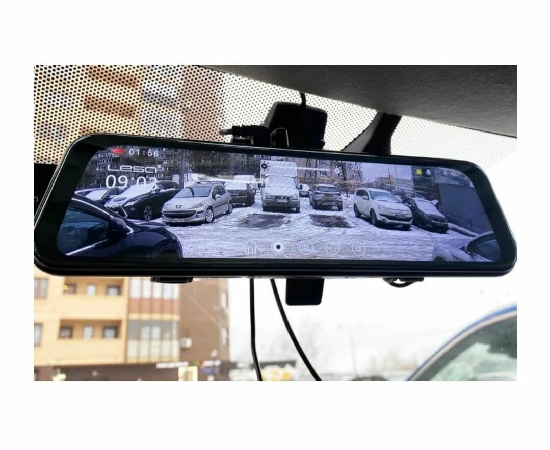 фото LESA видеорегистратор LESA T17 (1920х1080P/2камеры) в зеркале