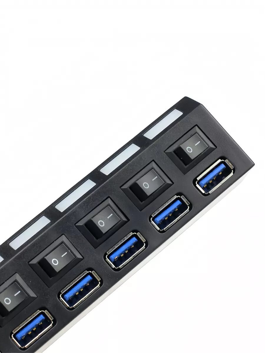 Хаб разветвитель USB 7 портов — фото 1