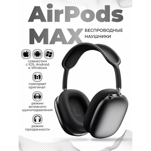 Беспроводные наушники Air Max SPACE GRAY Premium качество 1 в 1 9484₽