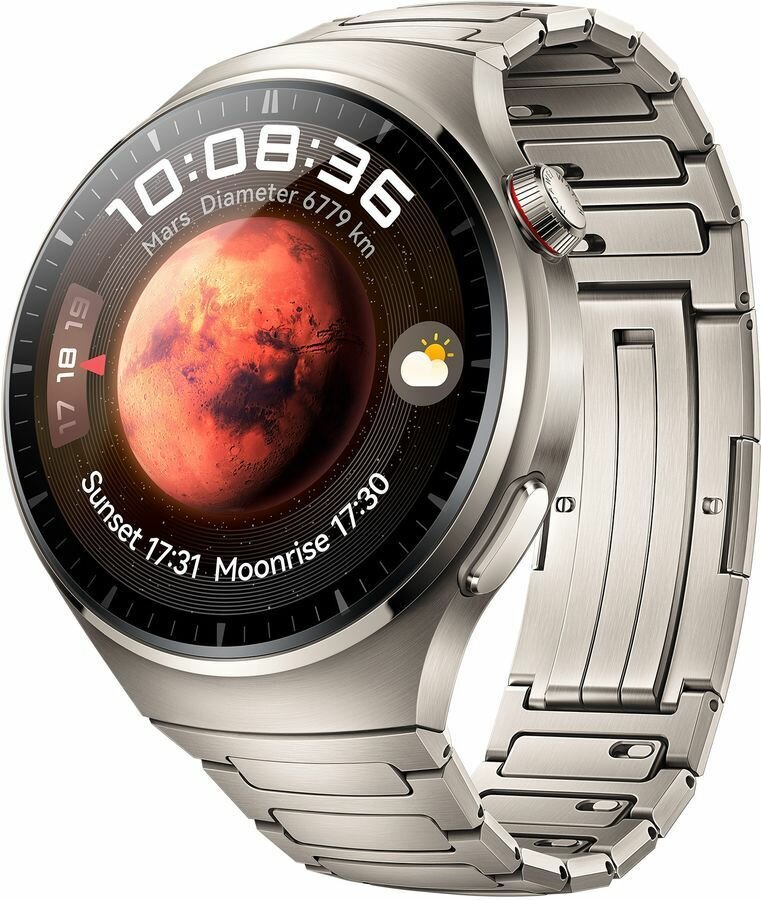 Смарт-часы HUAWEI WATCH 4 Pro LTE Titanium Strap (Medes-L19M)*умные часы*титан*smartwatch*легкие*прочные*дополнительные звенья*крупные*строгие