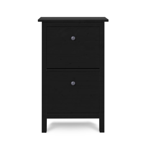 фото Шкаф для обуви/обувница галошница в прихожую хемнэс hemnes/ кымор, 59х101х22см, черный лузалес