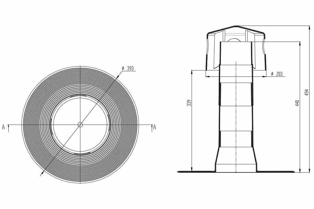 Fachmann Аэратор кровельный А 110 Y, 01.079 — фото 1