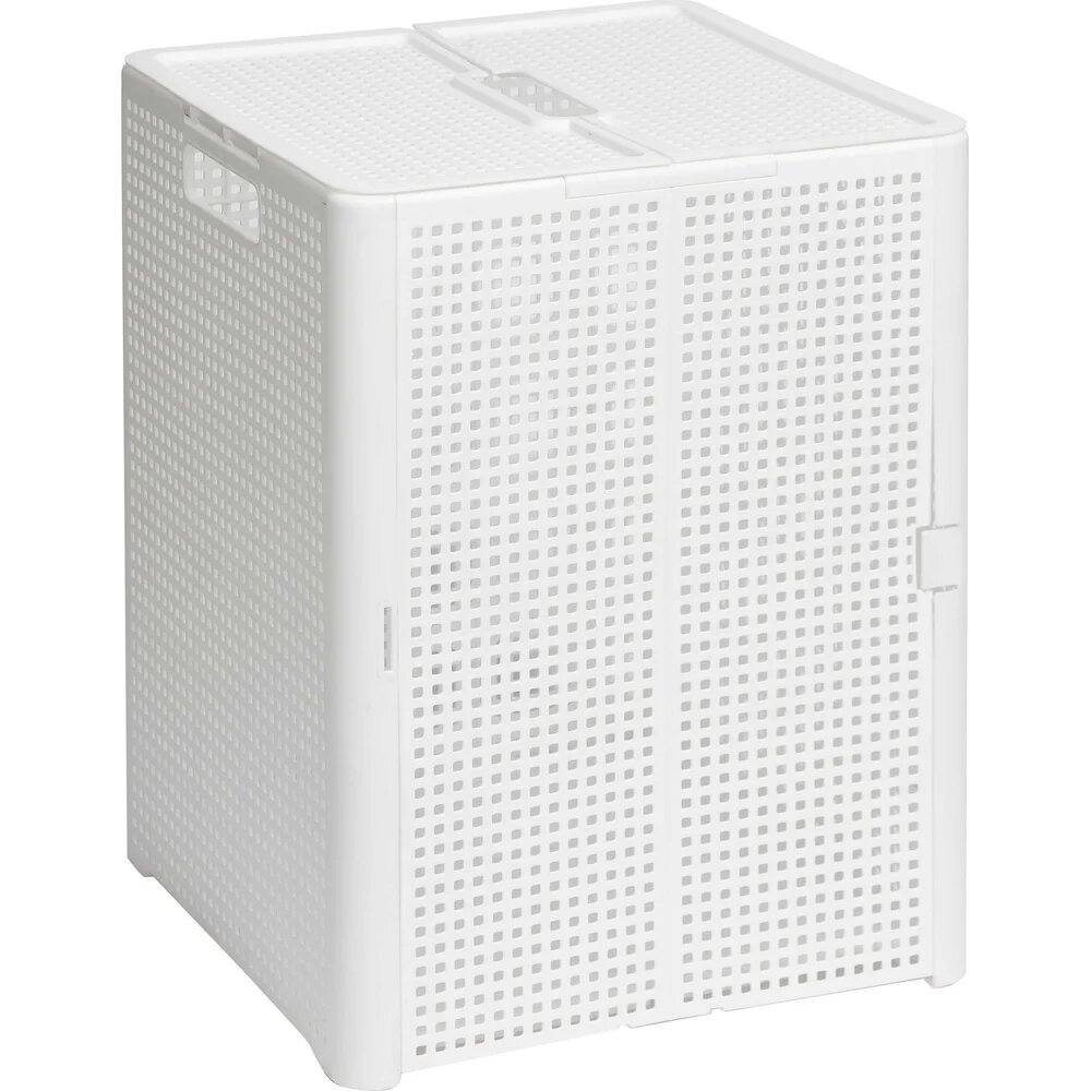 Violet Корзина складная "Лофт" с крышкой 50л белая  895106