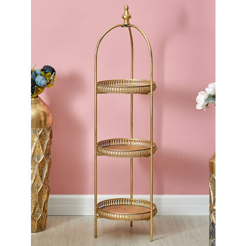 57-212 Этажерка Эфиопия трехъярусная 36х35х128см Glasar 16358₽