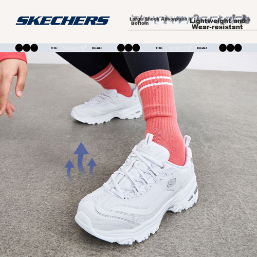 фото Кроссовки skechers, размер 36,5 eu, white/silver