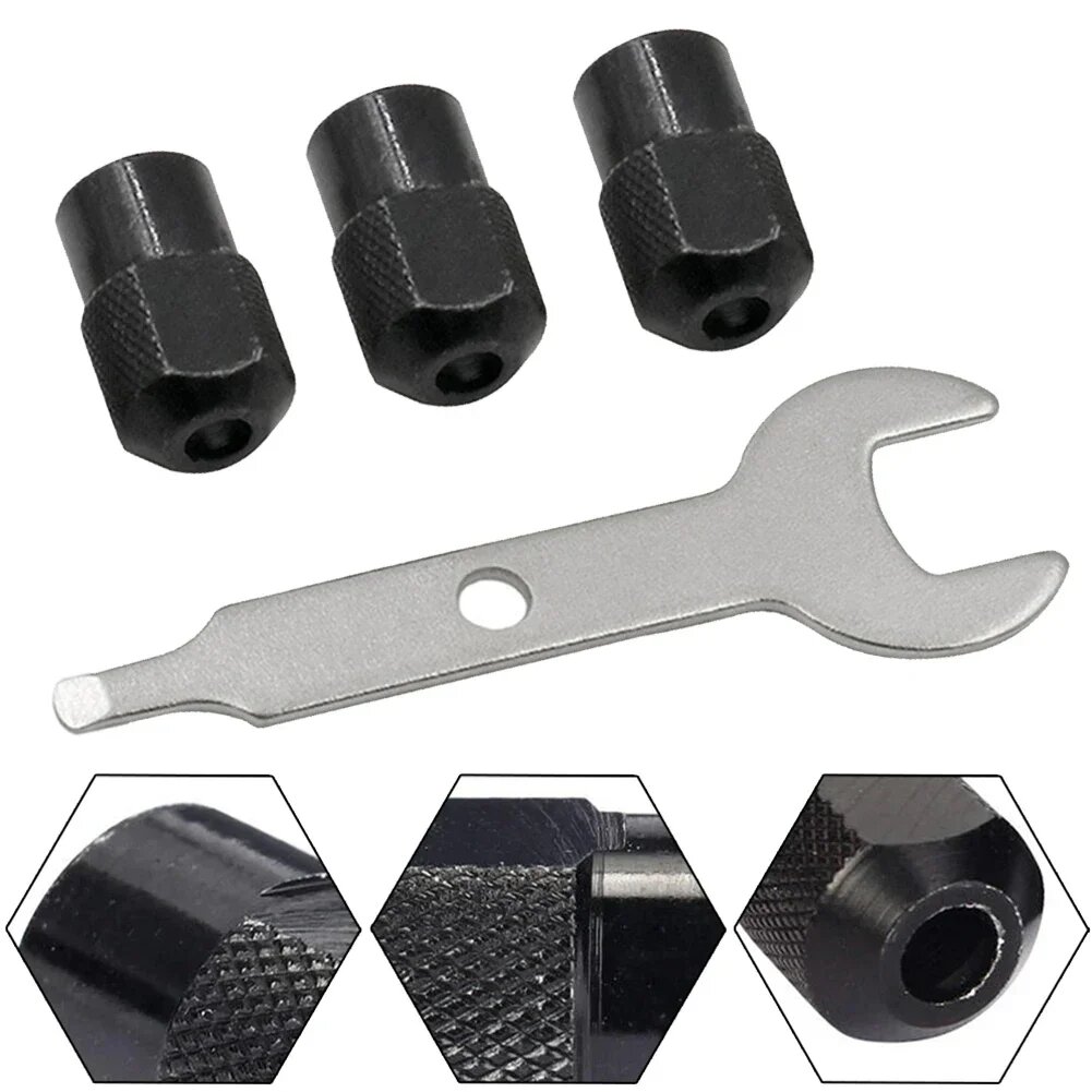 3 шт. сверлильный патрон для аксессуаров Dremel вращающийся патрон гайка электроинструмент гайка из цинкового сплава M8X075 мм для абразивных инструментов аксессуары