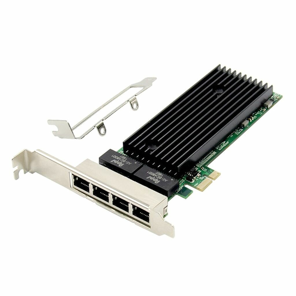 4 порта PCIe X1 для чипа Intel 82576, 10/100/1000 Мбит/с, сетевая карта, четырехпортовый серверный гигабитный сетевой адаптер Ethernet