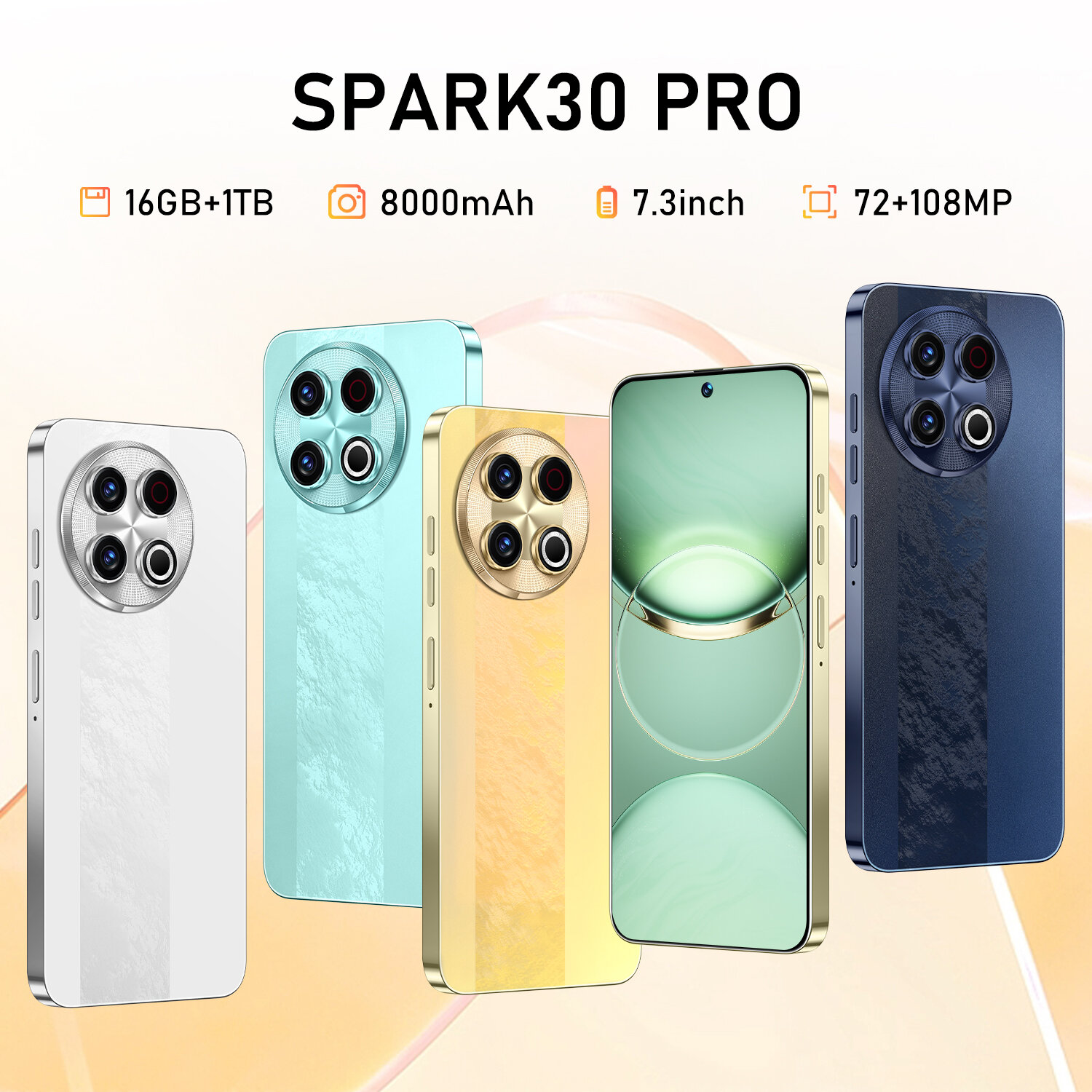 Смартфон Spark30 Pro 16/1TB Android Dual SIM Dual Standby Greenv — фото 1