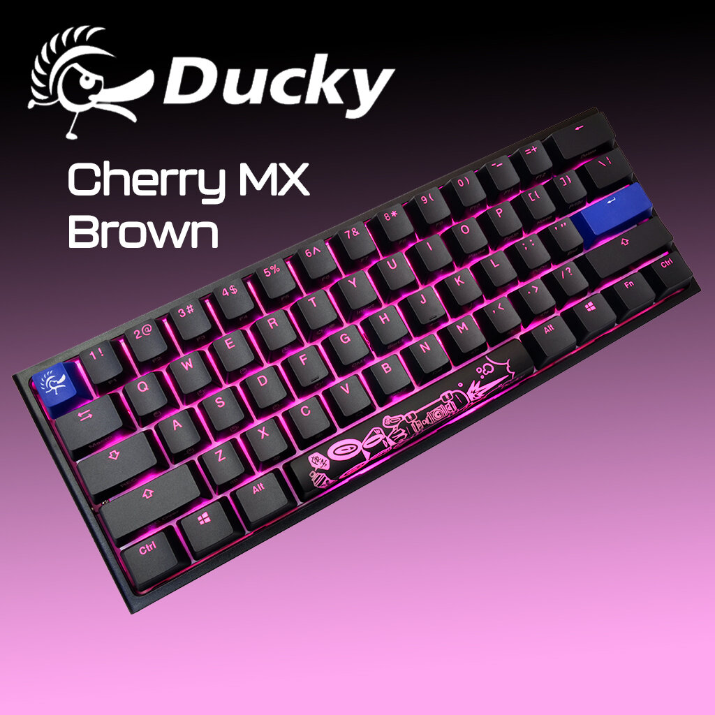 Проводная клавиатура Ducky One 2 RGB Mini Cherry MX Brown черный Русская раскладка USB