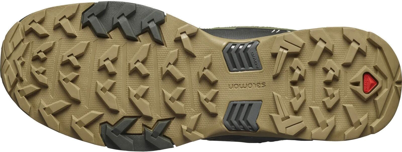 Ботинки Salomon X Ultra 4 Mid Gtx, размер 9.5 UK, зеленый — фото 1