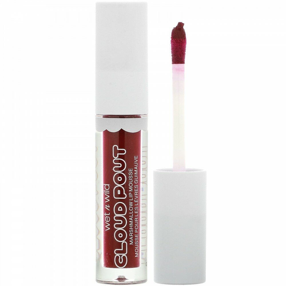 wet n wild, Cloud Pout, мусс для губ из зефира, вино I'm On Cloud, 3 мл (0,10 жидк. унц.)