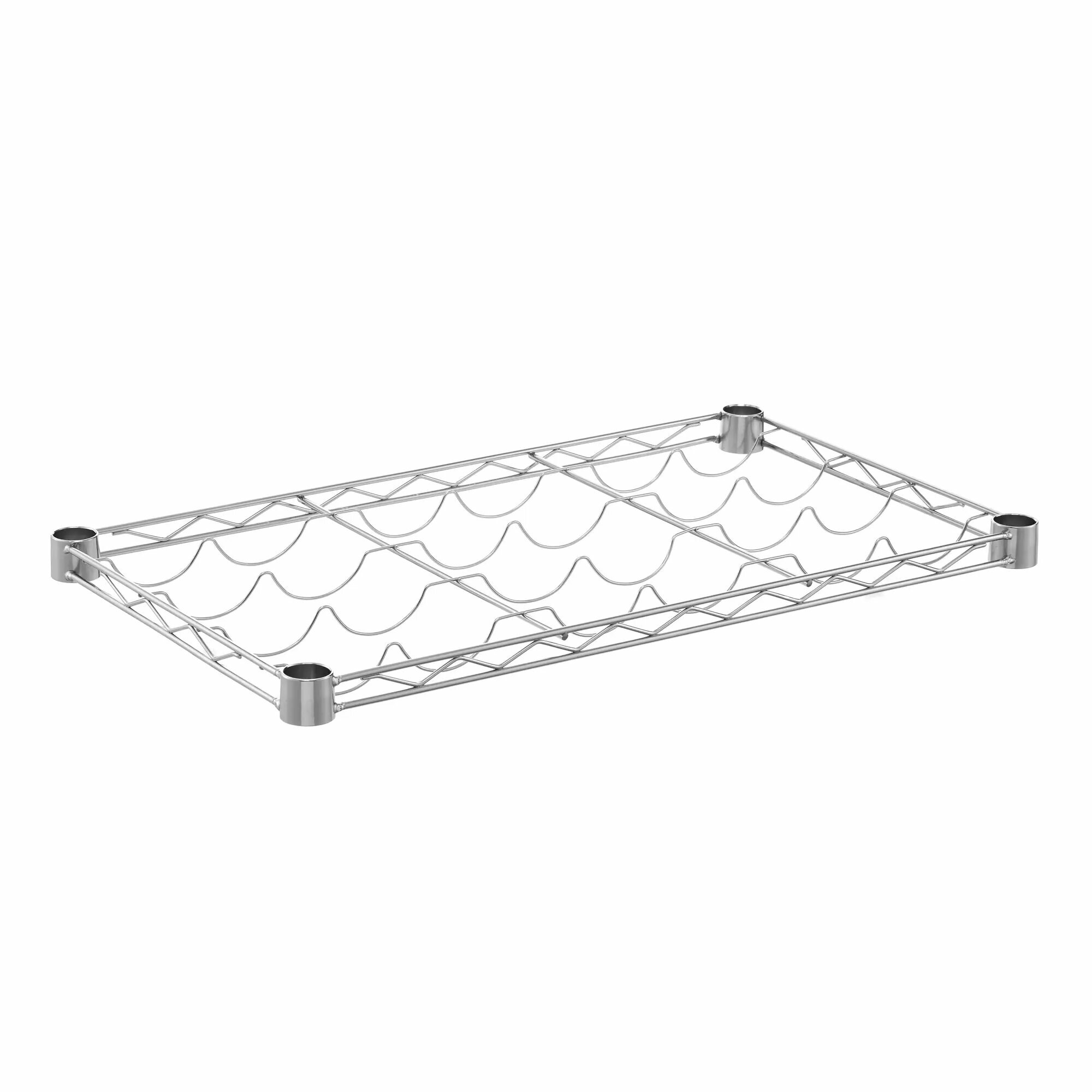 Полка для бутылок Spaceo 60x35 см сталь цвет хром