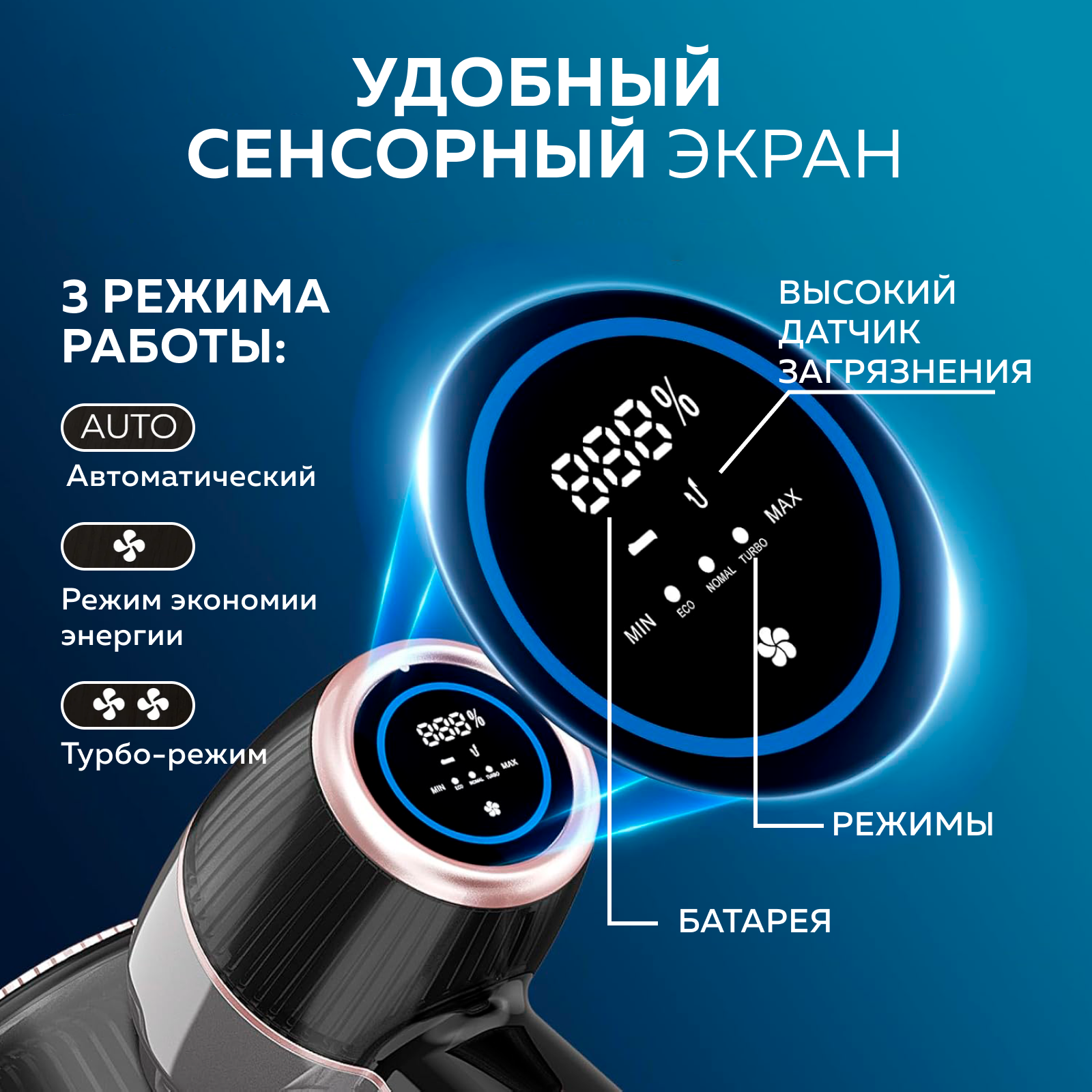 Беспроводной вертикальный пылесос Jigoo C300 (Grey) — фото 1