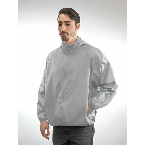 фото Ветровка merch.tex мужская colin, размер l, светло-серый