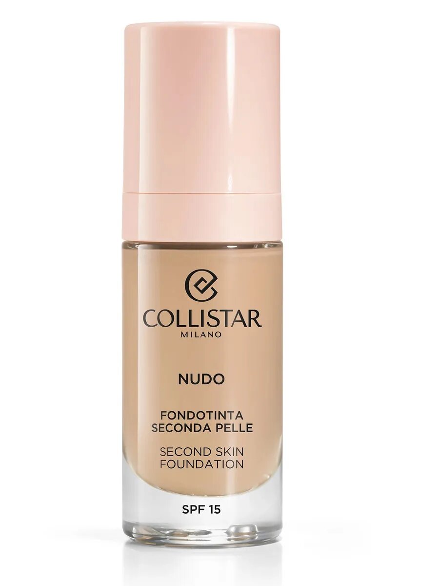 2R Тональный крем "Вторая кожа" Collistar "NUDO" Beige Rosato SPF15+,30 мл