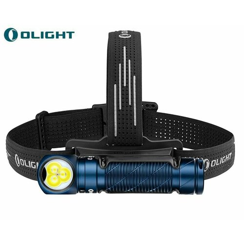 Налобный фонарь Olight Perun 3 Midnight Blue, 21700, 160 метров, 3000 люмен (Комплект)