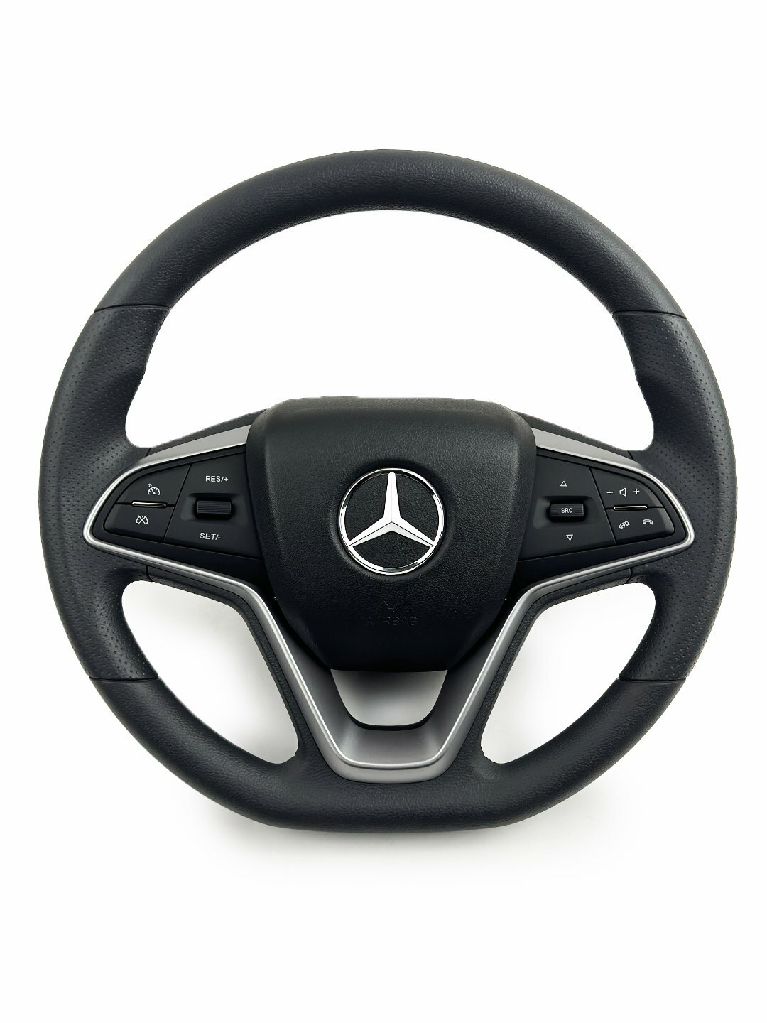 Руль для всех автомобилей, кожанный, универсальный Spark, Damas, Nexia 1 2 3, Gentra, Lacetti