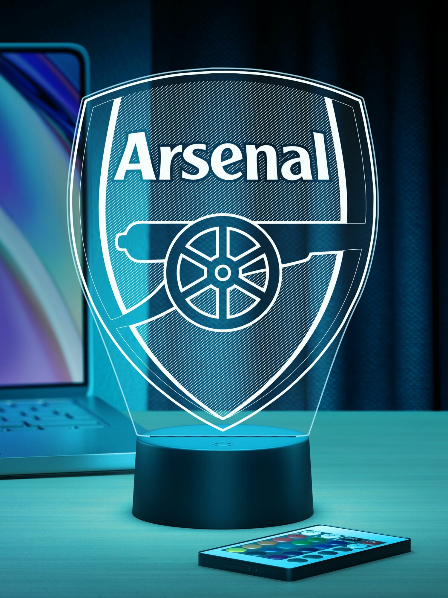Ночник Футбольный Клуб Арсенал   FC Arsenal  Идеальный подарок для создания атмосферы
