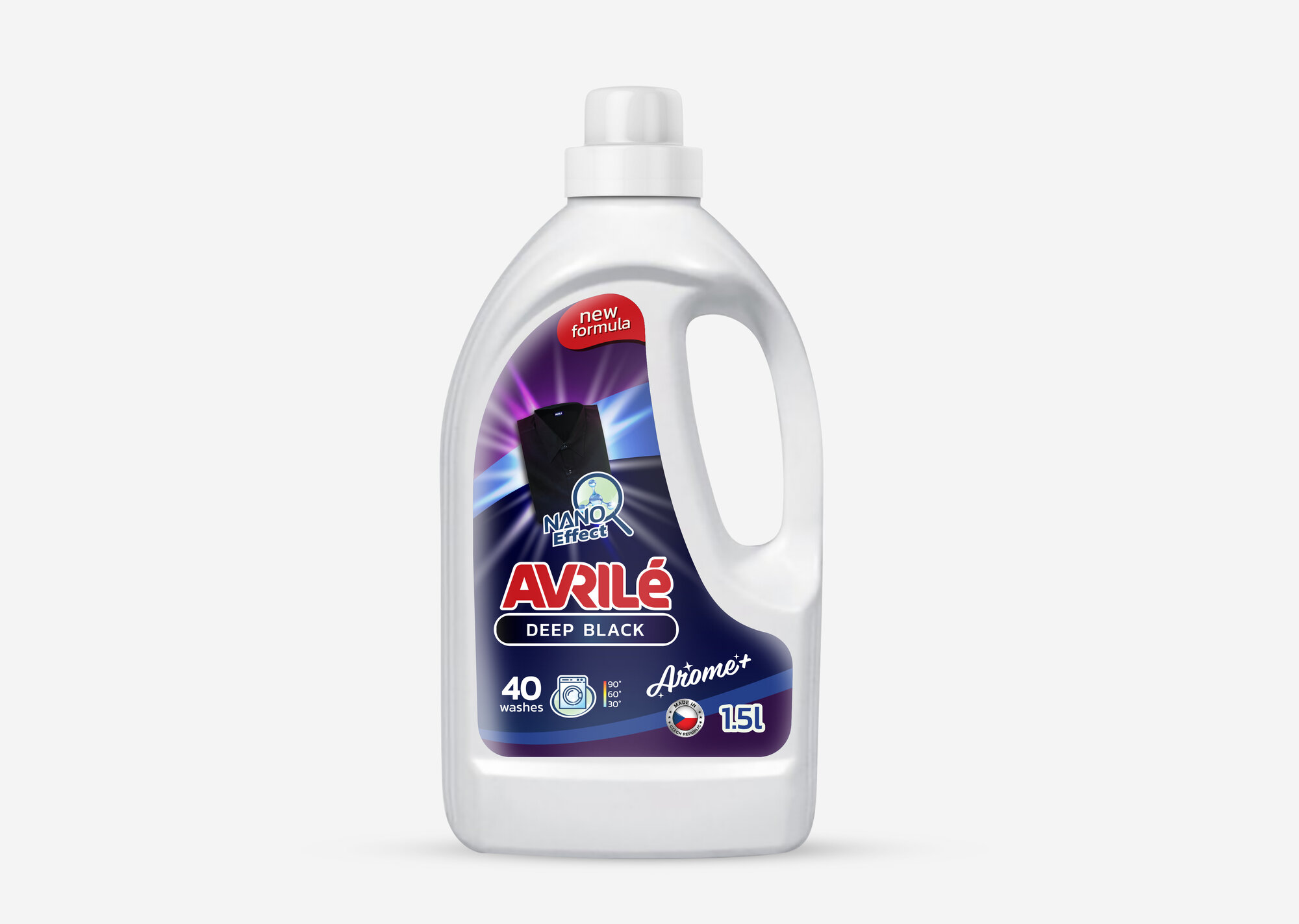 Ароматизированный гель для стирки черных вещей Avrile "Black AROMA+", 1,5Л