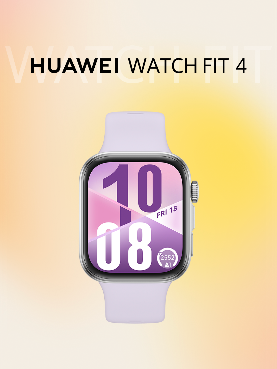 Умные часы HUAWEI WATCH FIT 4 Фиолетовый, 43 мм. 1.82" Amoled, 2000 нит