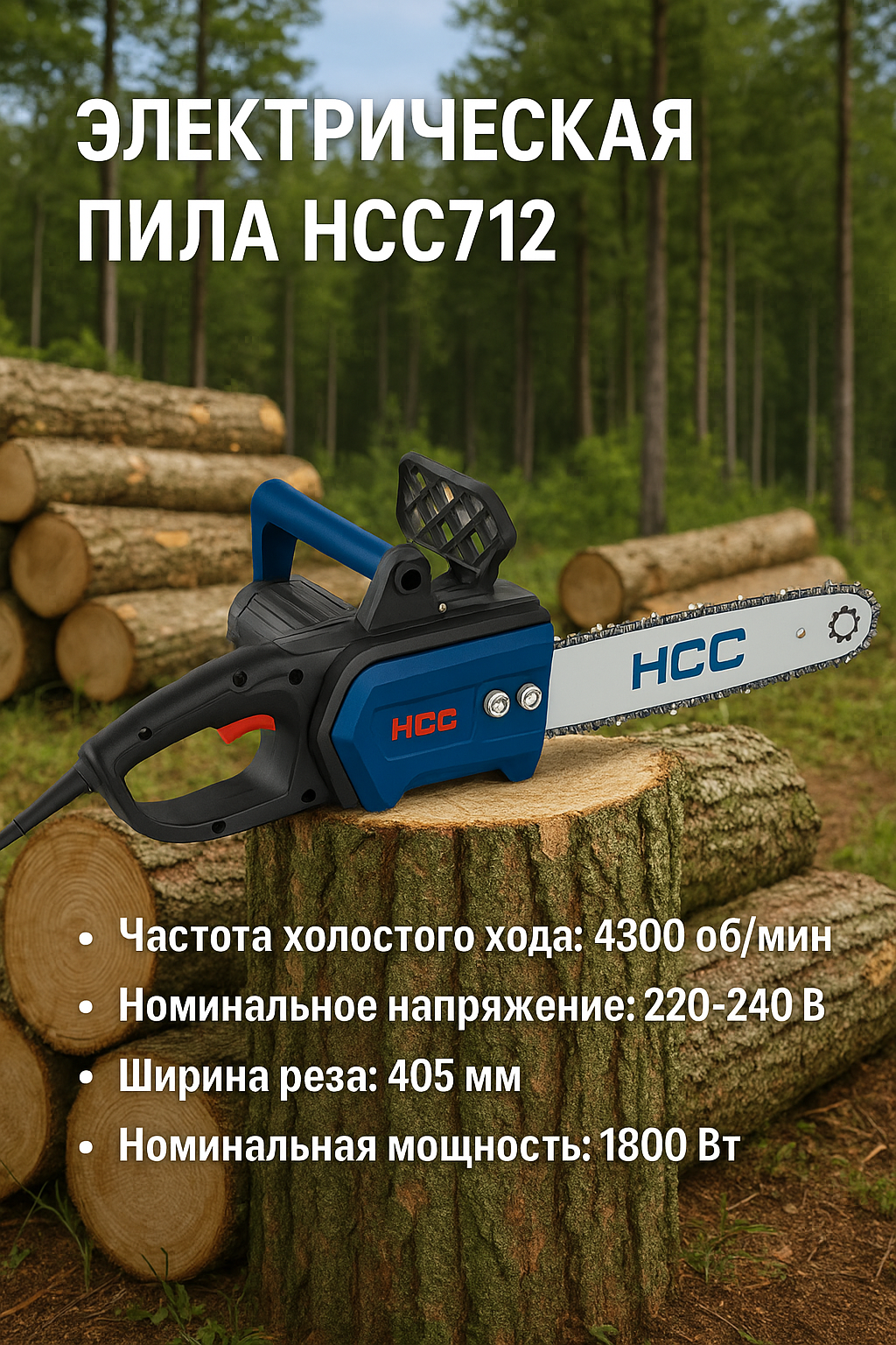 Электрическая пила HCC712