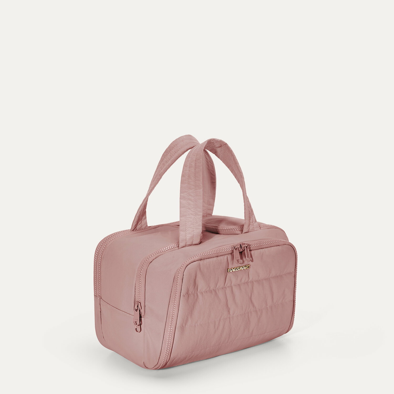 Косметичка Bagsmart, ширина: 18 см., высота: 21 см., , пыльная роза, розовый — фото 1