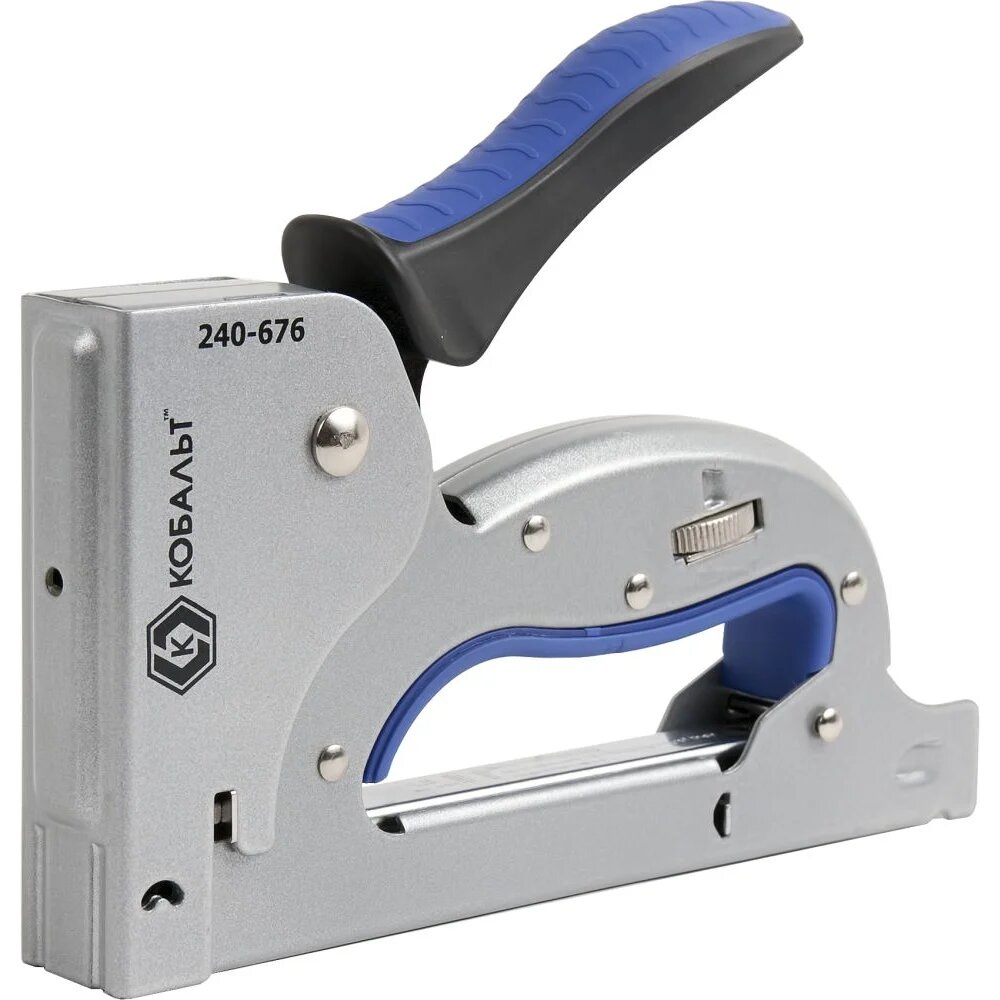 Кобальт Степлер механический скобы 6-14 мм тип 140 регулятор удара увеличенный магазин 240-676