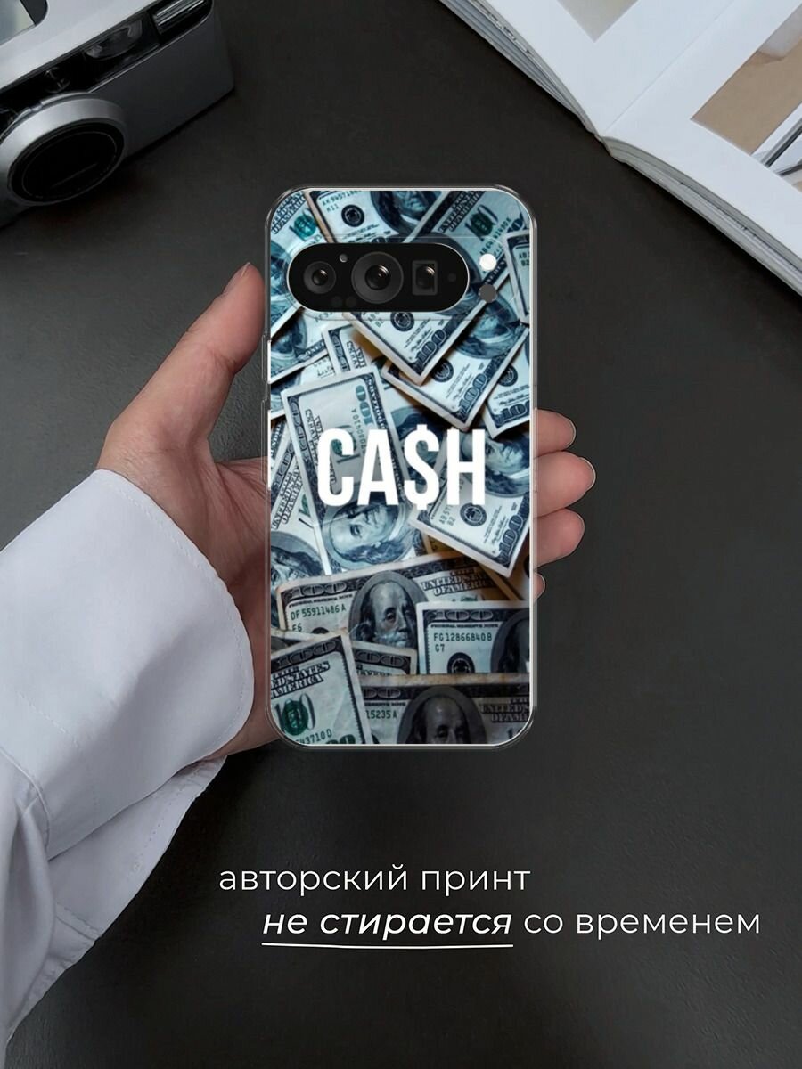 Чехол на Google Pixel 9 Pro / Гугл Пиксель 9 Про с принтом "Cash" — фото 1