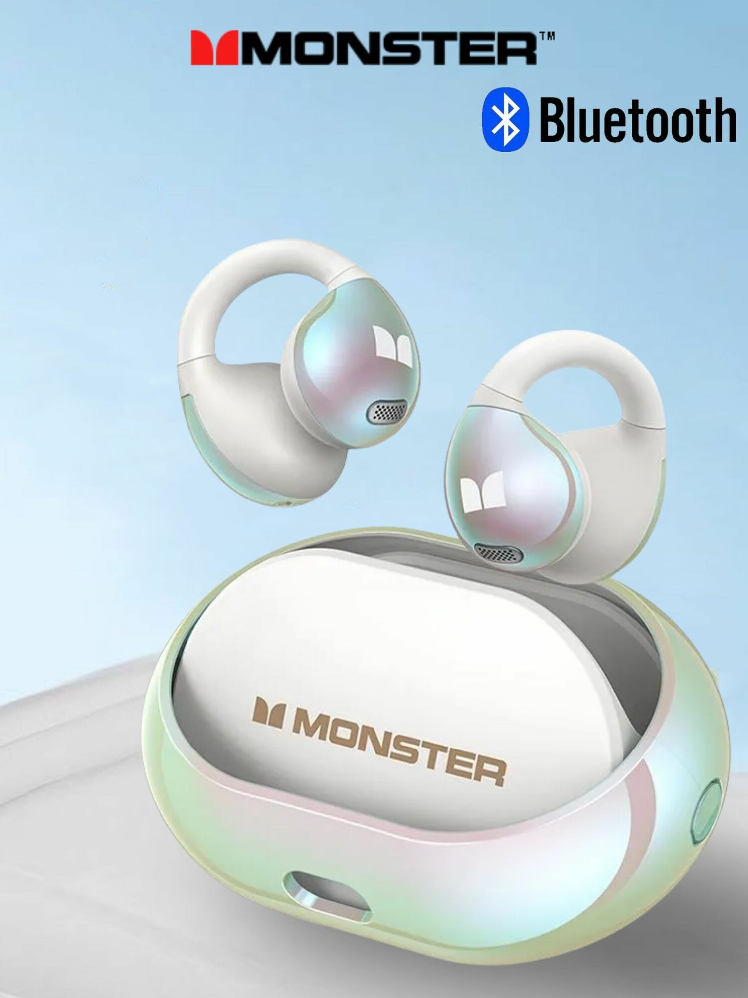 Беспроводные поворотные наушники Monster AC600 с микрофоном, сенсорный