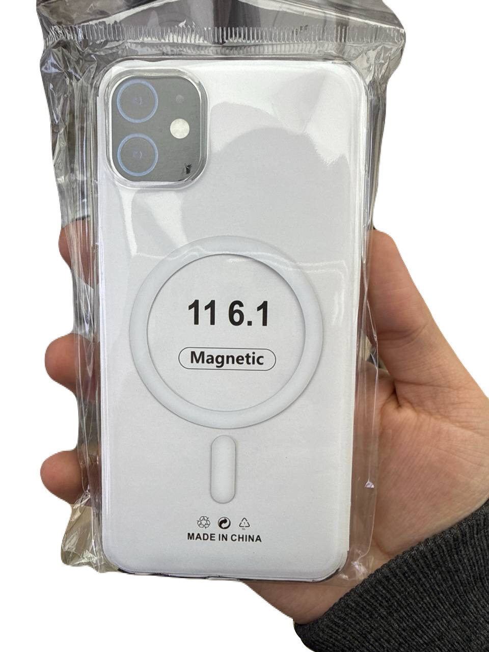 Чехол 7MILLIARD T2PP, магнитный, для iPhone 11, прозрачный, ударопрочный — фото 1