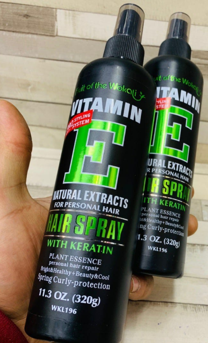 Спрей крем для волос, Fruit of the Wokali Vitamin E Pro Styling System с кератином и растительными экстрактами. , многофункциональный, эффективная термозащита, 320 мл