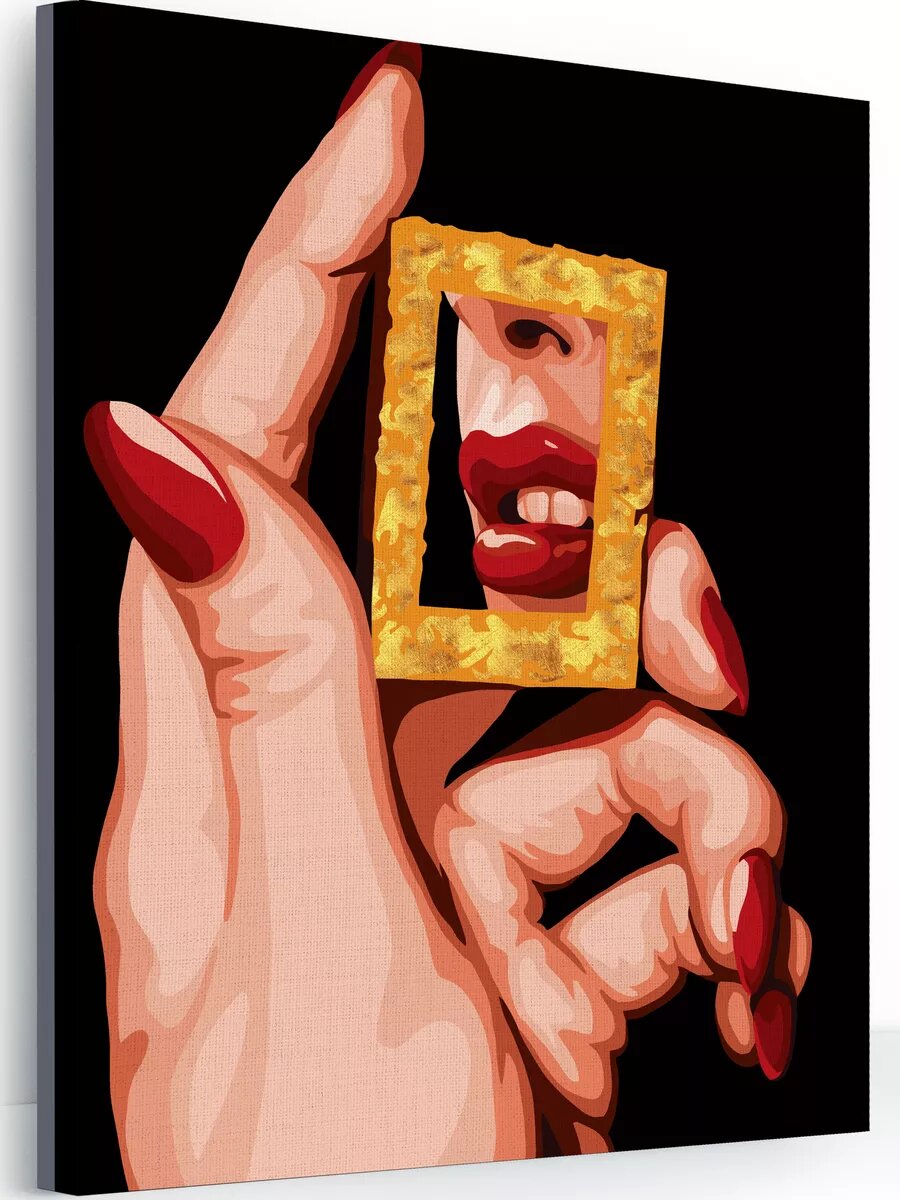 Картина по номерам Hobby Paint Красная помада