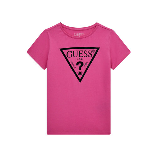 Футболка GUESS, размер 7 лет, розовый футболка guess размер 16 лет розовый