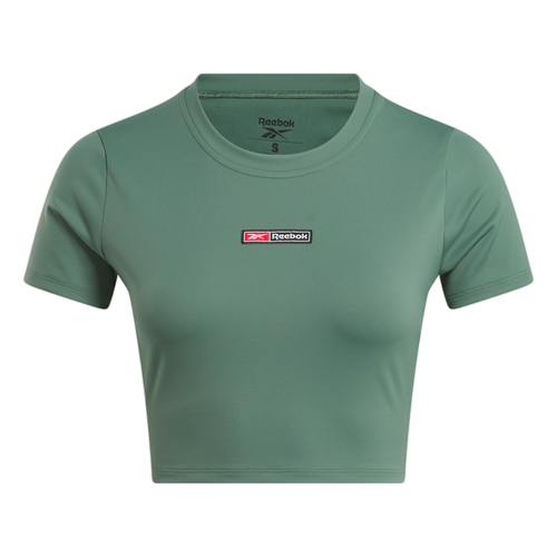 Топ спортивный Reebok LUX BOLD CROP TEE, размер S, серый