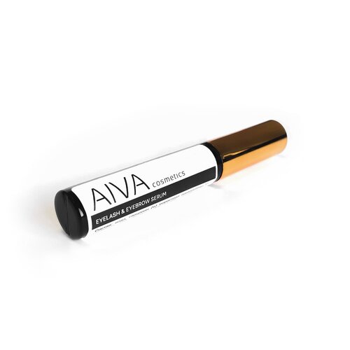 AIVA Сыворотка для роста ресниц и бровей Eyelash and eyebrow serum, 10 мл, белый