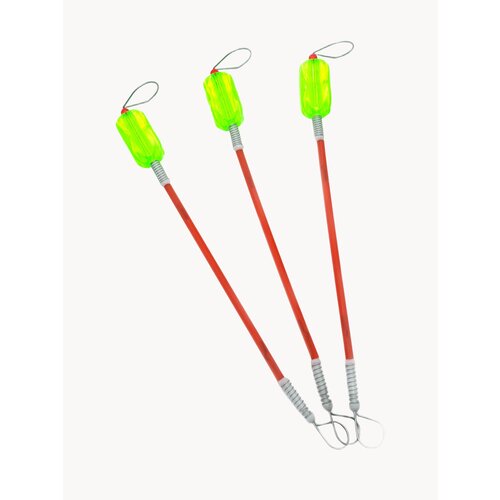 Сигнализаторы поклевки набор 3 штуки, длина 22 см, надежная конструкция