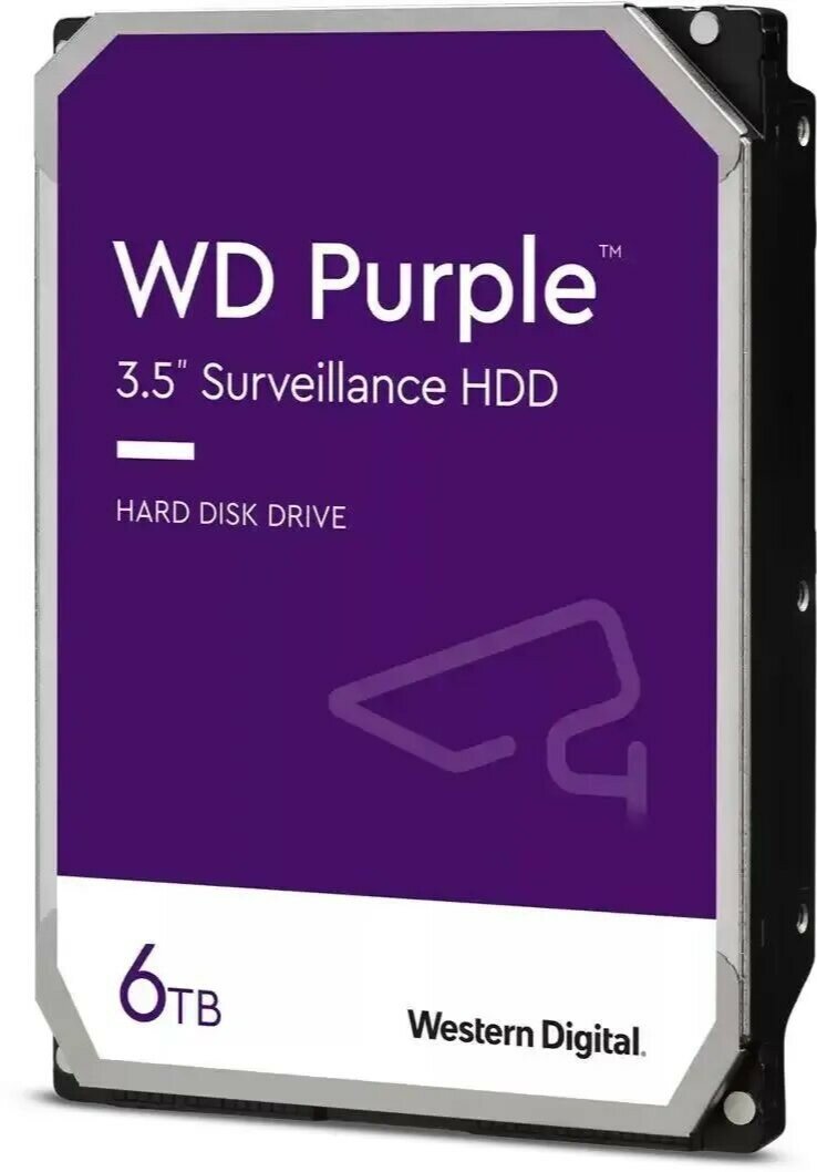 Жесткий диск Western Digital Purple 6ТБ SATA III (WD64PURZ)