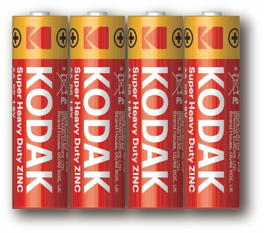 Батарейки Kodak R6-4S SUPER HEAVY DUTY Zinc [KAAHZ 4S] арт. Б0005141 (4 шт.)