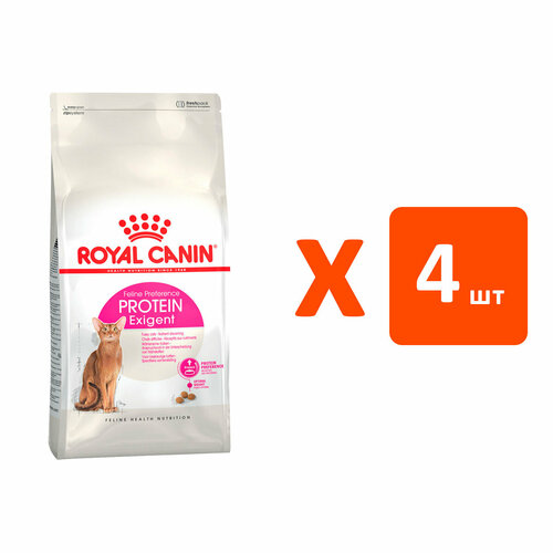 ROYAL CANIN PROTEIN EXIGENT для привередливых взрослых кошек (4 кг х 4 шт) корм сухой royal canin exigent protein для взрослых кошек привередливых к составу продукта 400г