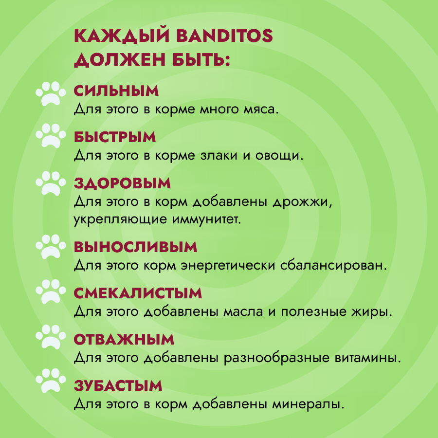Сухой корм для кошек 7кг всех пород с курицей Banditos — фото 1