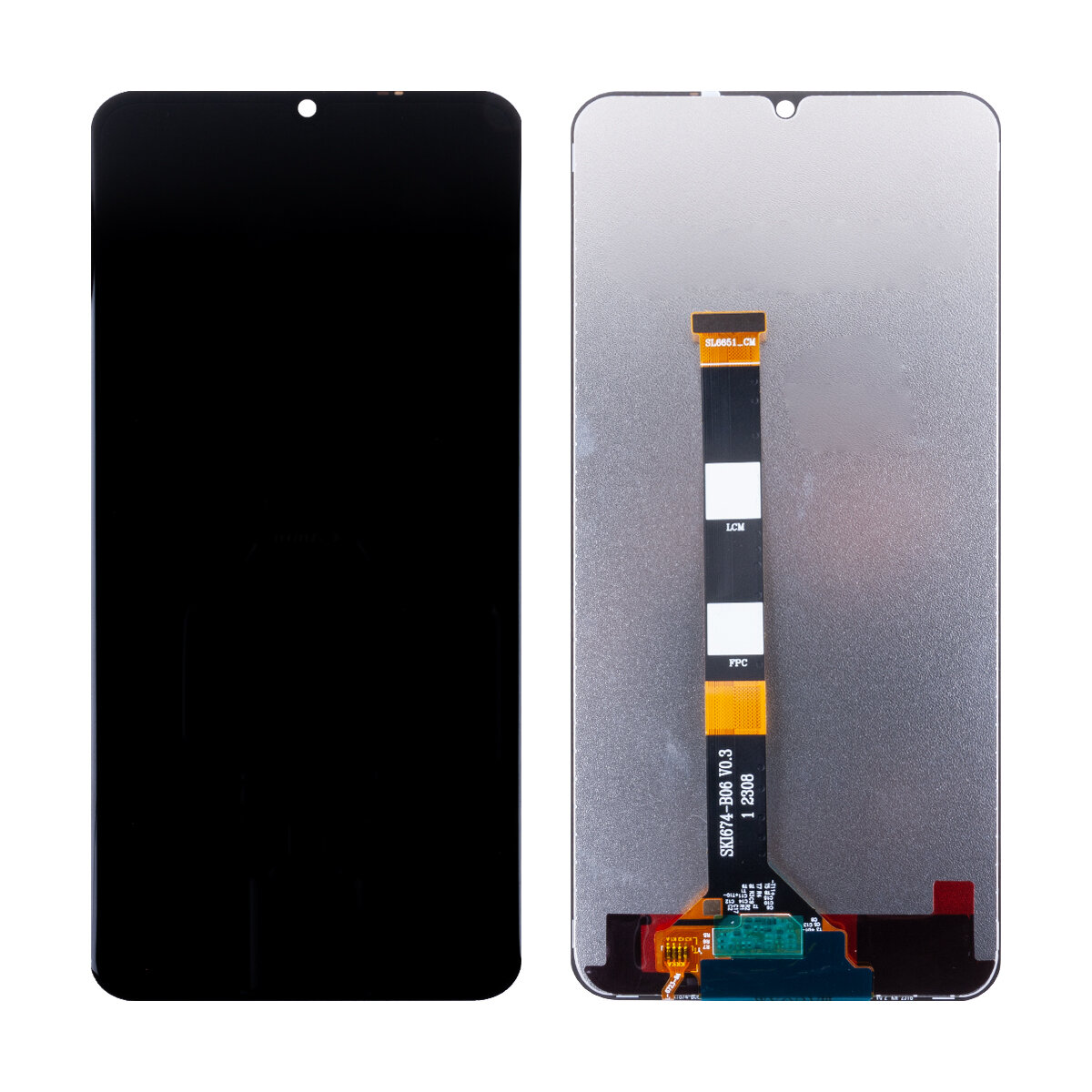Дисплей для Realme C51 в сборе с тачскрином (RMX3830) Черный - Оптима