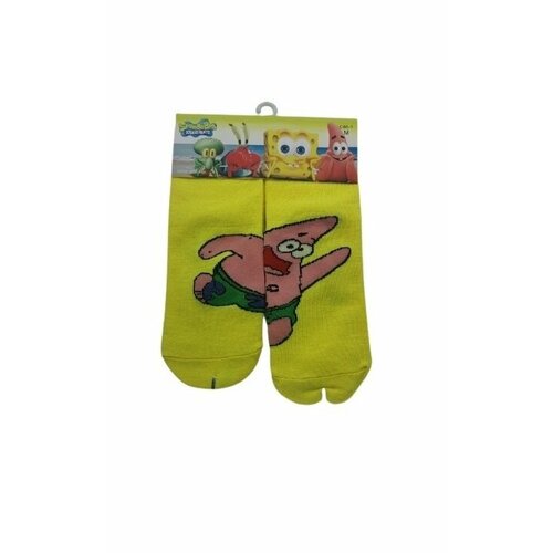 Носки Super socks Губка Боб, 2 пары, размер L( 9-12 ), желтый носки детские роза n 3788 10 12 лет р 32 34 6 пар