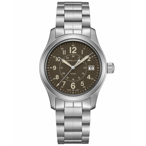 Наручные часы Hamilton H68201193, коричневый, серебряный наручные часы hamilton мужские наручные часы hamilton khaki field day date auto h70535061 хаки